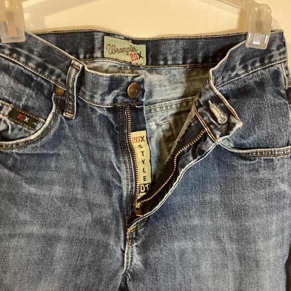 Wrangler 20X Men's Jeans 31 X 36 Dark Blue Straight Leg - Picture 2 of 13